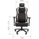 Игровое геймерское кресло CHAIRMAN CH30 черно-серый
