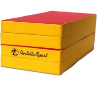 Cпортивный мат Perfetto Sport №5 складной 200x100x10 красный/желтый
