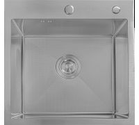 Кухонная мойка Astir Decor Satin 55х50 с сифоном, дозатором и коландером