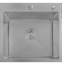 Кухонная мойка Astir Decor Satin 55х50 с сифоном, дозатором и коландером