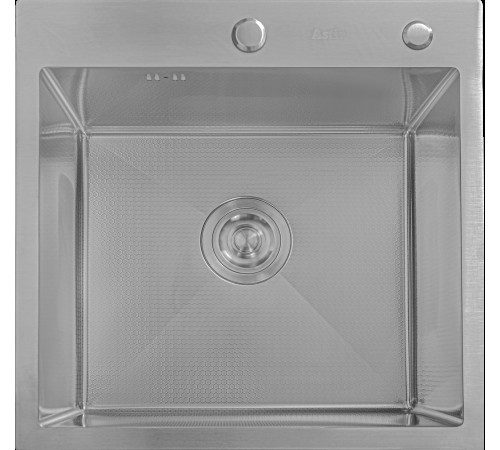 Кухонная мойка Astir Decor Satin 55х50 с сифоном, дозатором и коландером