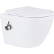 Унитаз подвесной Roxen Antares bidet в комплекте с инсталляцией StounFix Dual Fresh 6 в 1 968097 кнопка: золото глянцевое