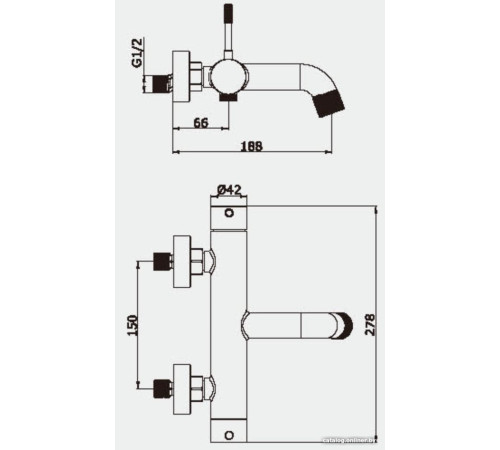Смеситель Vieir V403531-C