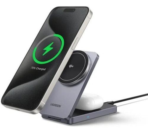 Беспроводное зарядное Ugreen W706 45023 серый