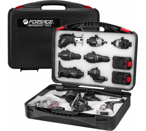 Набор электроинструментов FORSAGE F-JCB-18MT-B с 2-мя АКБ, кейс