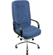 Офисное кресло Деловая обстановка Пилот Стандарт флок синий