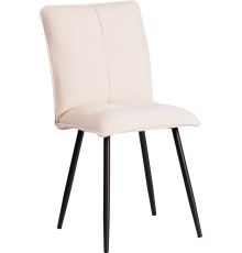 Стул TetChair Sweet LT флок молочный/черный
