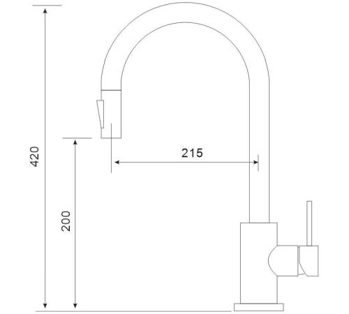 Смеситель Gross Aqua Neosteel 3140609SS