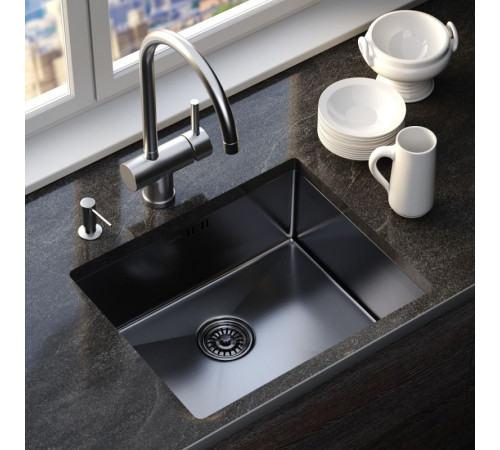 Кухонная мойка Mixline 547232 черный графит, 3 мм