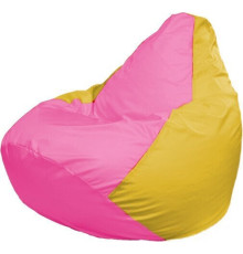 Кресло-мешок Flagman Груша Макси Г2.1-201 желтый/розовый