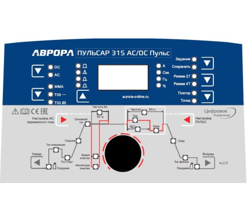 Сварочный инвертор Аврора Пульсар 315 AC/DC Пульс