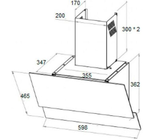 Кухонная вытяжка Schtoff Albina 60 серый