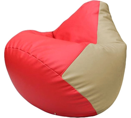 Кресло-мешок Flagman Груша Макси Г2.3-0912 красный/бежевый