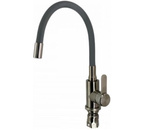 Кухонная мойка БелЭворс Rondo L + смеситель W74004-9 + дозатор L405-1 серый/сатин