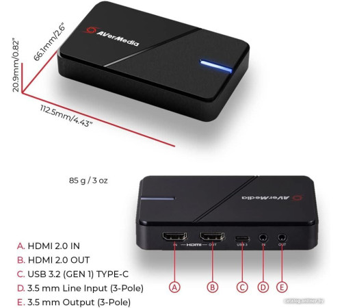 Устройство видеозахвата AverMedia Live Gamer Extreme 3 GC551G2