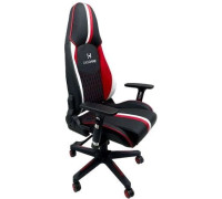 Кресло AksHome Bolid Eco 80349 белый/черный/красный