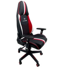 Кресло AksHome Bolid Eco 80349 белый/черный/красный