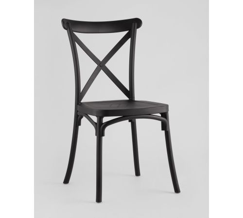 Стул Stool Group Кроссбэк пластиковый черный