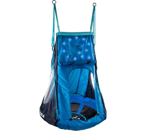 Подвесные качели Hudora 90 с палаткой Cosmos LED 72151