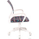 Офисное кресло Бюрократ Burokids 1W 1687097 мультиколор геометрия/пластик белый