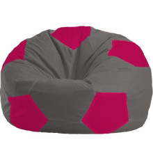 Кресло-мешок Flagman Мяч Стандарт М1.1-371 темно-серый/малиновый