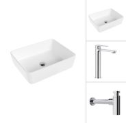 Умывальник Lauter 21674 + Moon 21СK81691C с сифоном 21635CH хром