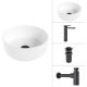 Умывальник Lauter 21499-31 + Cascade 21СК0655BS + сифон 21635B + дон.клапан 21190B черный матовый