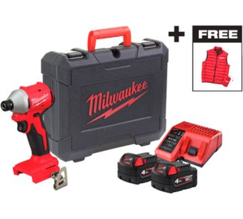 Винтоверт Milwaukee M18 BLIDRCMC-402C 4933499457 с 2-мя АКБ, кейс
