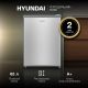 Однокамерный холодильник Hyundai CO1002 серебристый