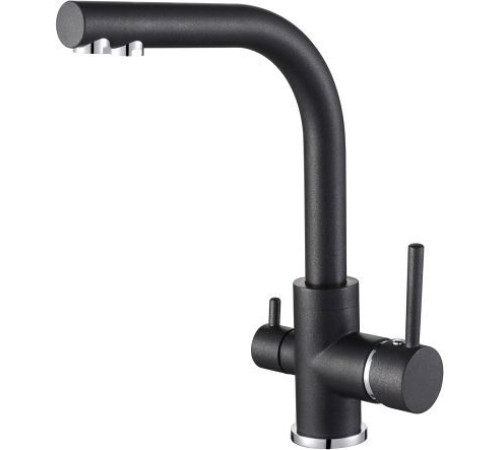 Смеситель ZorG Akvaduo Premium Brass black metallic