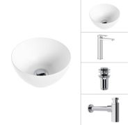 Умывальник Lauter 21601E + Cascade 21СК0655C + сифон 21635CH + дон.клапан 21190CH хром