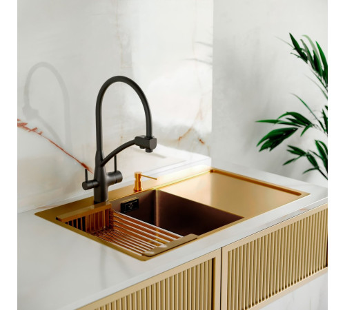 Кухонная мойка РМС MRK-7851G L с дозатором