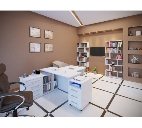 Стол Сокол КСТ-109 левый дуб сонома/белый