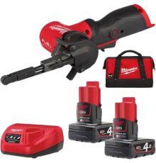 Ленточная шлифмашина Milwaukee M12 Fuel FBFL10-402B с 2-мя АКБ, сумка