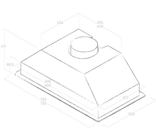 Кухонная вытяжка Elica Era C BL/A/52
