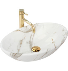 Умывальник Rea Pamela Shiny Aiax Marmur REA-U9685 мрамор
