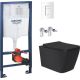 Унитаз подвесной Lauter Magdeburg 21103EC + GROHE Rapid Sl 38772SH0 черный матовый