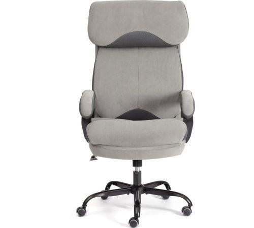 Офисное кресло TetChair Duke metal BL велюр, серый