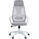 Офисное кресло CHAIRMAN CH636 ткань, белый пластик/светло-серый