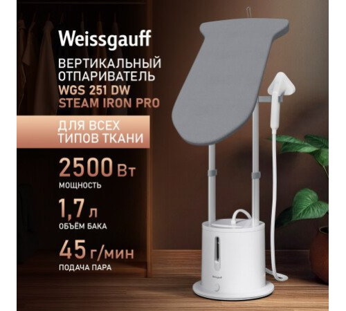 Отпариватель Weissgauff WGS 251 DW Steam Iron Pro