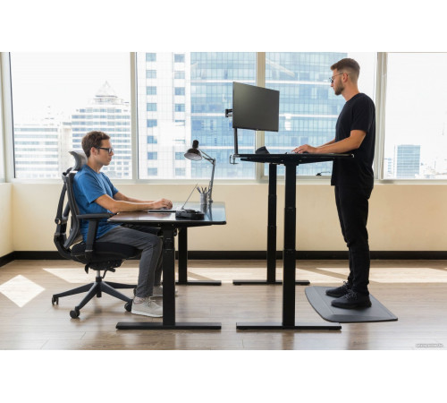 Стол Smartstol Slim 120x80x1.8 белый/серый камень