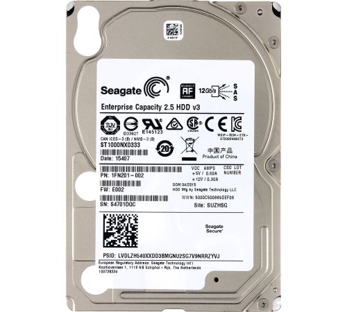 Жесткий диск Seagate Enterprise Capacity 1TB ST1000NX0333