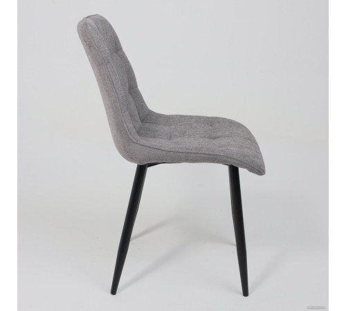 Стул AksHome Caris серый микровелюр CD2302-26/черный