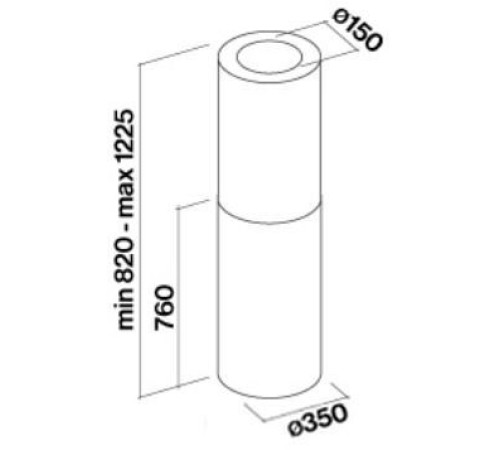 Кухонная вытяжка Falmec Polar/White Design Island 35 800 м3/ч белый