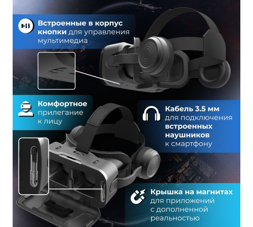 Очки виртуальной реальности для смартфона Miru VMR600E Universe с контроллером VMJ5000