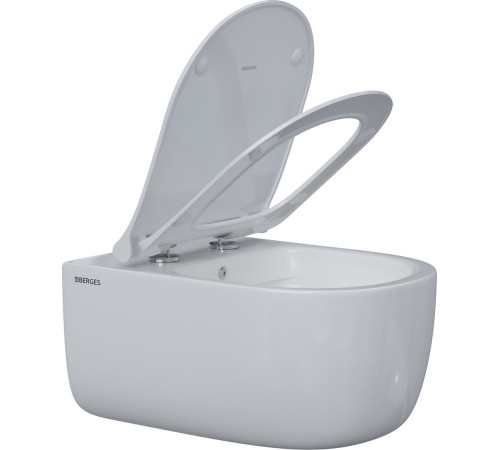 Унитаз подвесной Berges Wasserhaus Ego XL 54 с сиденьем Slim SO