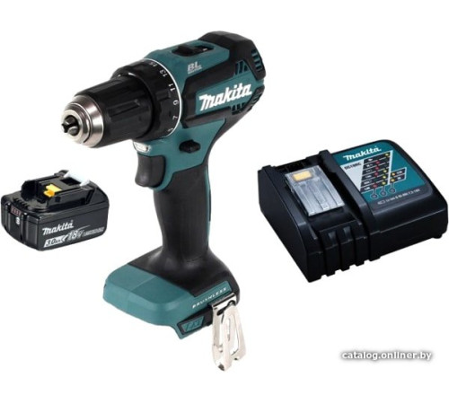 Дрель-шуруповерт Makita DDF485RF с 1-м АКБ, кейс