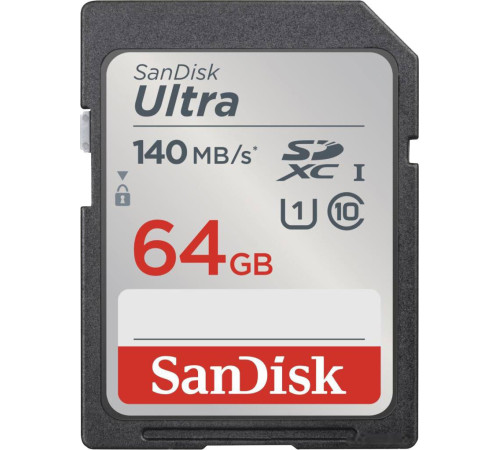 Карта памяти SanDisk Ultra SDXC SDSDUNB-064G-GN6IN 64GB