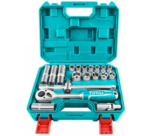 Набор трещотка с головками Total THT121201 20 предметов