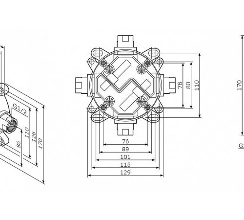 Скрытый механизм AM.PM MultiDock F100100